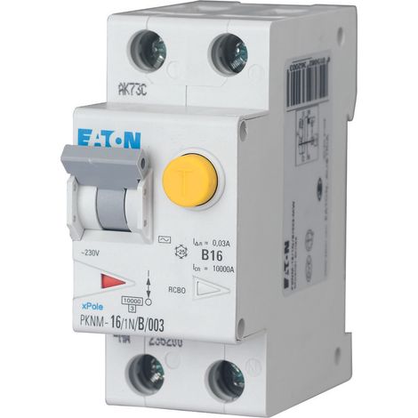 Interruptor automático de sobrecorriente con módulo diferencial 1+N polos PKNM-16/1N/B/003-MW (1/4)