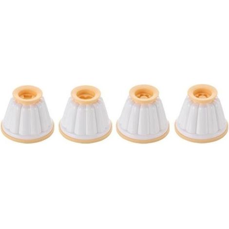 Moule à pudding festonné, lot de 4 pièces, pour la préparation de desserts, compatible avec cuisson et réfrigération (1/2)