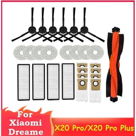 27-teiliges Zubehörset für Xiaomi Dreame X20 Pro/X20 Pro Plus Saugroboter – Ersatzteile für die Haushaltsreinigung (1/4)