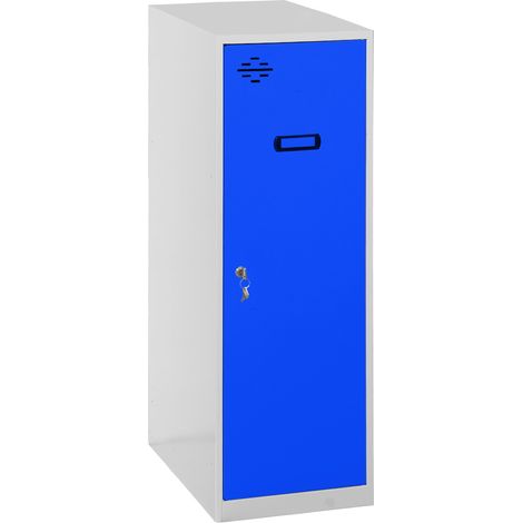 SimonRack Casier Vestiaire Metallique Petit, 915x300x500 mm, Armoire Metallique Petit, Comprend la Clé, Gris/Bleu - Simonlocker (1/5)