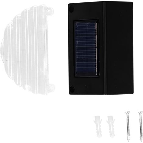 Lot solaire 4pcs IP65 étanche lampe terrasse mode chaud et RGB noir pour cour jardin terrasse (1/5)