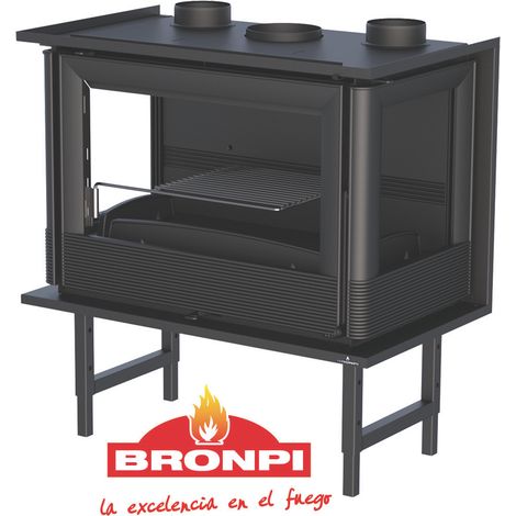 -CAHERSA- Estufa de leña BRONPI de leña Insertable Serie PARIS-70 3C (1/5)