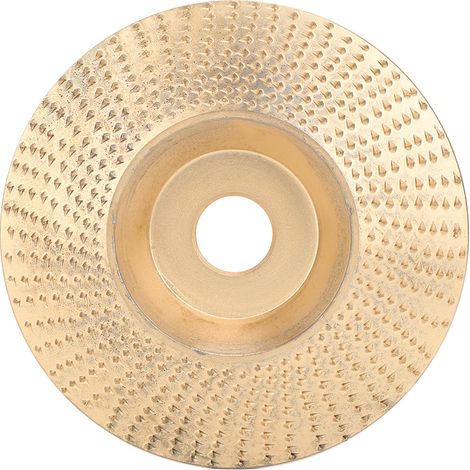 Ortviai Disque de ponçage et sculptage pour meuleuse d’angle – Acier rapide + carbure de tungstène, Ø100 mm, doré (1/5)