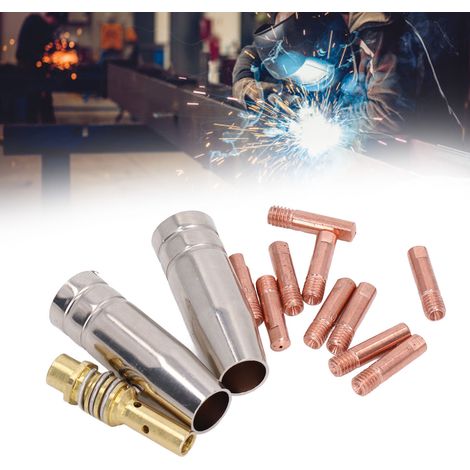 Buse de soudure, embout de contact et connecteur de rechange pour torche MIG MAG 15AK - Pièces consommables de poste à souder