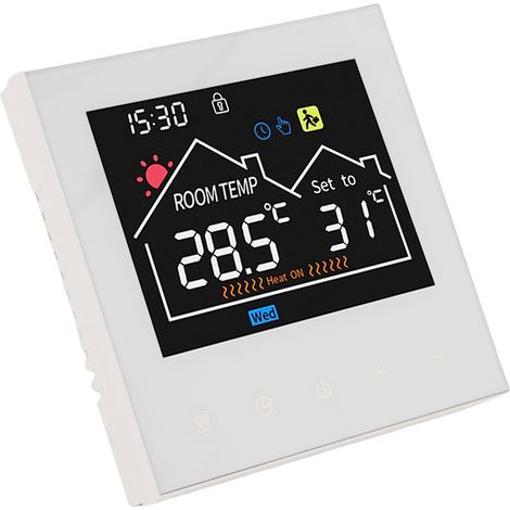 Thermostat numérique programmable écran LCD tactile pour chaudière à eau maison bureau magasin hôtel sans WiFi (1/5)
