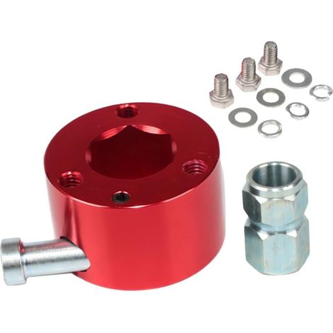 Base De Dégagement Rapide pour Volant De Voiture Rouge Accessoire De Refit Outil De Retrait De Volant (1/5)