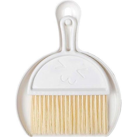 Ensemble pelle et balai en plastique blanc pour bureau - Accessoires et outils de nettoyage pour la maison ( ) (1/5)
