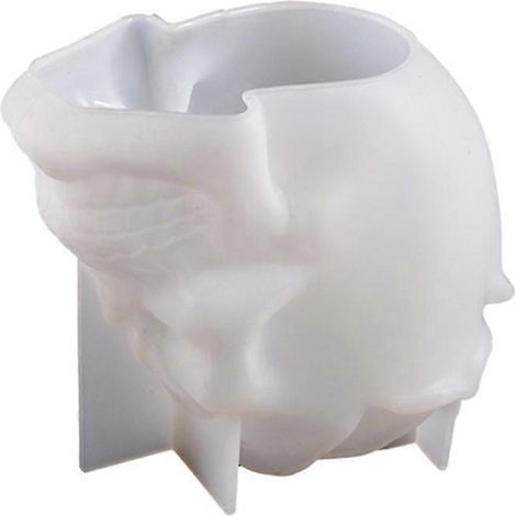 Silikonform in Form eines Rosenschädels für Stifthalter, aus Epoxidharz, für DIY-Dekorationen