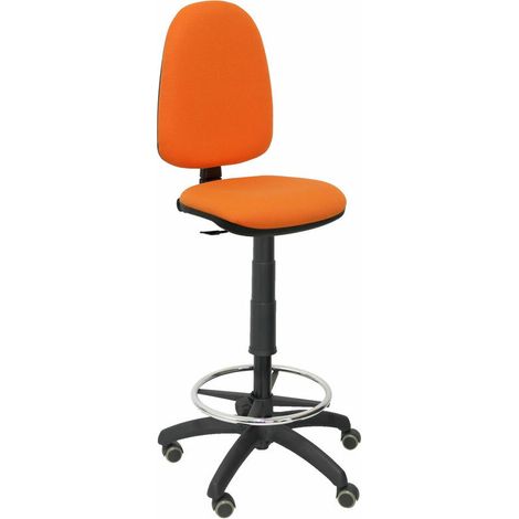 Sgabello ayna bali arancione ruote per parquet