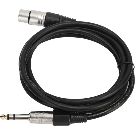 Câble audio JORINDO XLR femelle vers jack 6,35 mm (1/4 pouce) 26 AWG, connexion symétrique (1/5)