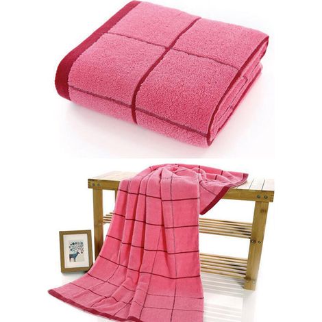 1 serviette de bain en coton ultra douce et très absorbante pour la salle de bain, 140 x 70 cm (1/5)
