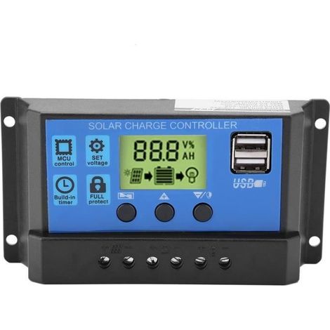 Xuyan 12V 24V PWM Solarpanel-Laderegler mit dualem LCD-Bildschirm, 30A (YJSS-30A)
