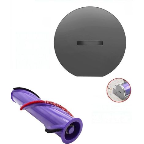 Bürste für Dyson V8 Staubsauger, austauschbarer Direktantrieb-Bürstenkopf, Walzenbürste für Parkett- und Hartböden (Seitenabdeckung, Walzenbürste) (1/4)