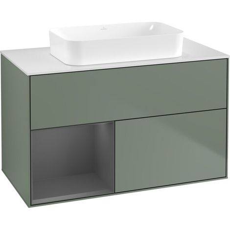 Villeroy & Boch F651GKGM Meuble sous-lavabo Finion F65 (1/2)
