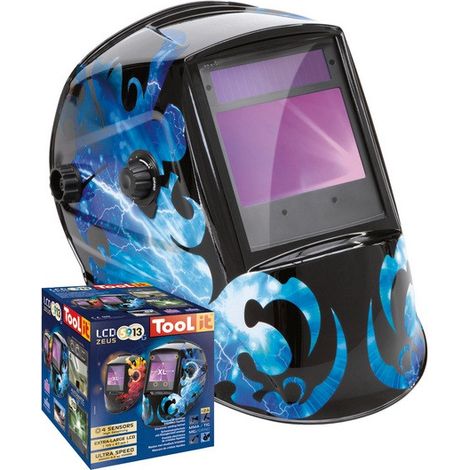 Toolit 5-9 / 9-13 G COSMIC 044104 Casco di saldatura Nero, Blu (1/4)