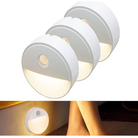 Bewegungsaktiviertes Nachtlicht, Nachttischlampe, Stimmungslicht für den Kleiderschrank, intelligentes Nachtlicht mit Lichtsensor für den Flur