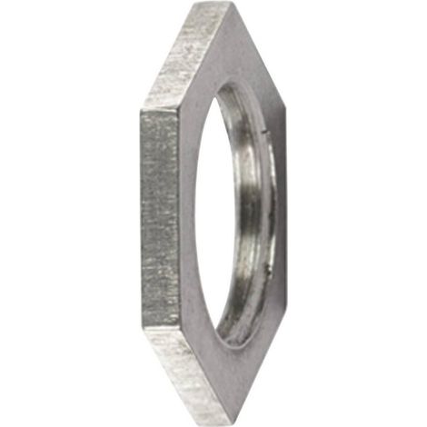 HellermannTyton ALNPB-M40 contratuerca latón niquelado metálica