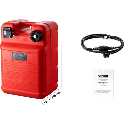 Réservoir de carburant, capacité de 24L, matériau durable, 6GAL (1/2)