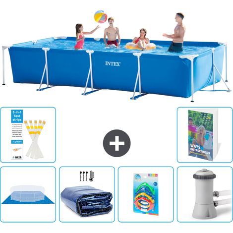 Rechteckiger Frame Pool - 450x220x84 cm - 7-teilig S46