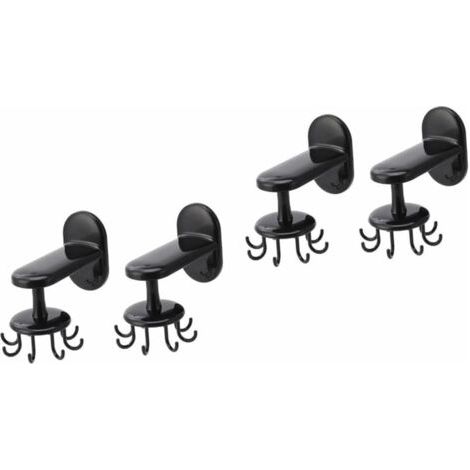4 Pièces Crochet Pivotant À Huit Griffes Porte-Ustensile Rotatif Étagère Rotative De Cuisine Étendoir À Linge Mural Étendoir À Vêtements Mural Pivotants Égouttoirs (1/5)