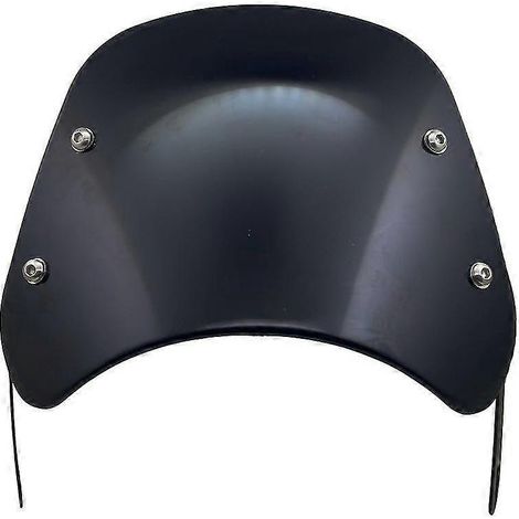 Déflecteur de vent universel noir pour pare-brise de moto (compatible Harley, Honda, Yamaha, Kawasaki, Suzuki, phares de 5" à 9,45") - n° 0632 (1/5)