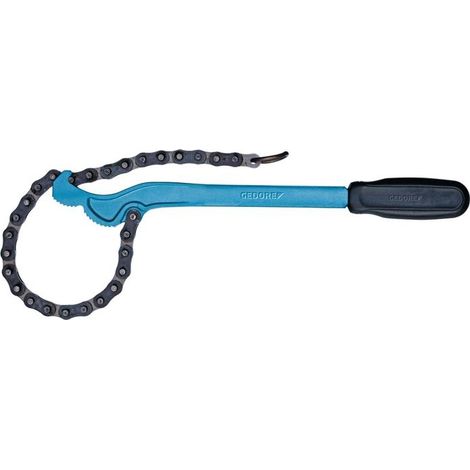 Pinza per tubi a catena 120 lunghezza totale 355 mm, apertura regolabile da 17 a 114 mm, per tubi da 3/8 a 4 pollici