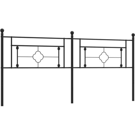 Tête de lit,Panneau décoratif métal noir 200 cm CFW9934107 (1/5)