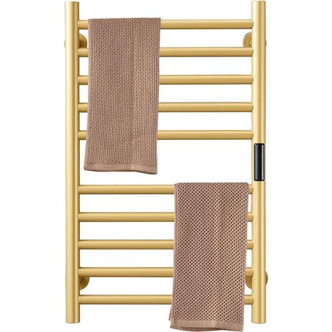 Esip – Sèche-serviette électrique 115W en acier inoxydable 304 – Minuterie intégrée 1-8h – Température 45-55°C – Résistant aux éclaboussures