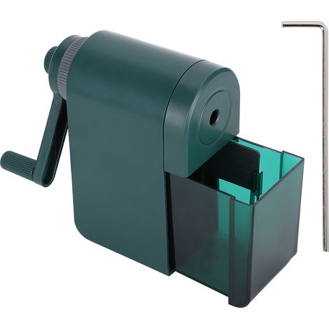 Taille-crayon portatif à manivelle manuelle avec réglage de la pointe pour dessin au fusain, machine à tailler pour artistes enfants, cadeau (1/5)