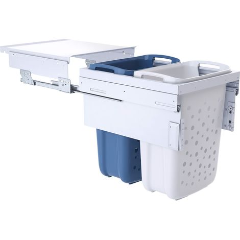 Hailo 3270461 LAUNDRY CARRIER 450 Wäschesortierer 2-fach Wäschebox Wäschekorb (1/5)