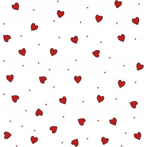 Servilletas de papel con corazones rojos para el Día de San Valentín, 33x33cm, 20 unidades.