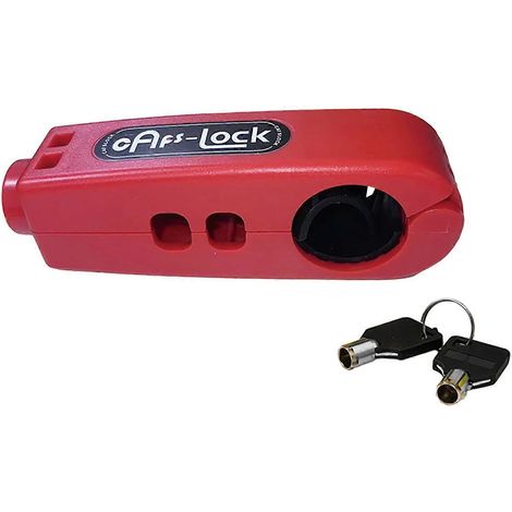 Antivol de sécurité robuste pour moto, universel et facile à utiliser, idéal pour les accessoires de moto et la protection des scooters (rouge). (1/5)