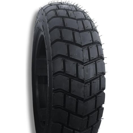 Pneumatico 100/90-10 Compatibile per Ape 50 Moto Scooter TASSELLATO Rinforzato 8PR Gomma 61L COPERTONE TUBELESS (1/4)