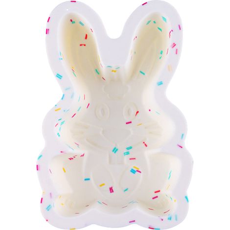 Stampo in silicone per torte pasquali, vassoio per la preparazione del cioccolato, strumento fai-da-te per cuocere il coniglietto festivo. (1/5)