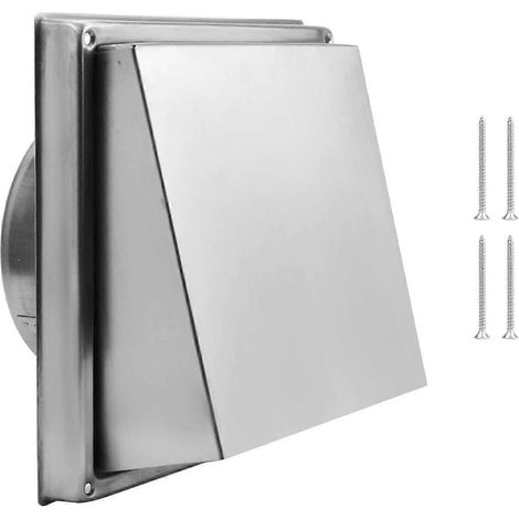 Grille d'aération murale de 120 mm (4,75 pouces), en acier inoxydable, pour sèche-linge extérieur. Diamètre : 120 mm (4,75 pouces). (1/5)