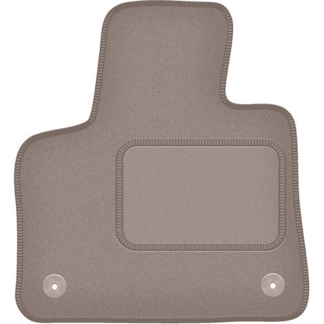 Tappetino in velluto per il conducente per: Peugeot 5008 II crossover 7 posti (2017-2020) beige