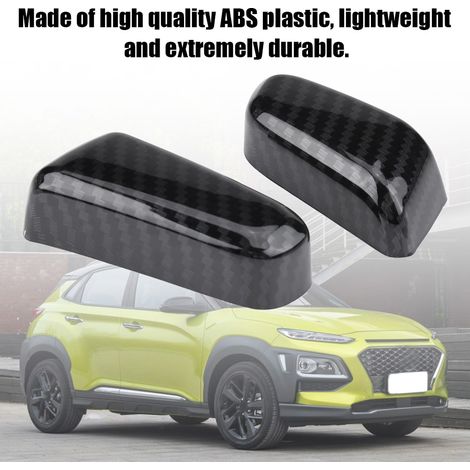 Caches bouton réglage siège intérieur pour Hyundai Encino Kauai Kona 17-20 SUV fibre de carbone (1/5)