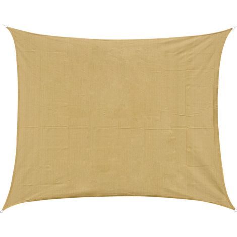 Rechteckiges Sonnensegel 4x6m Solar-Canvas Sonnenmarkise Sand (1/5)