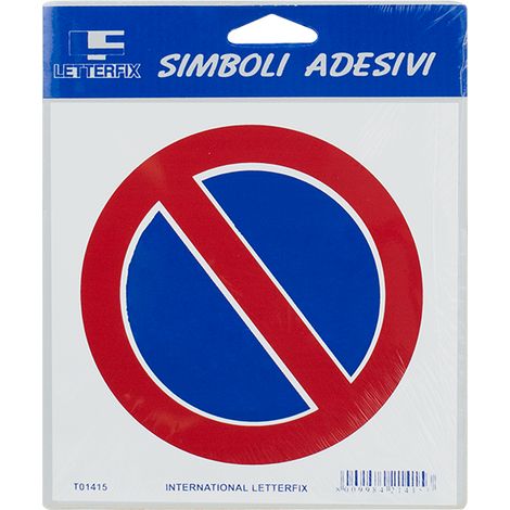 Panneau adhésif PROTECTION « Stationnement interdit », 17 x 17 cm, plastique résistant, usage intérieur et extérieur