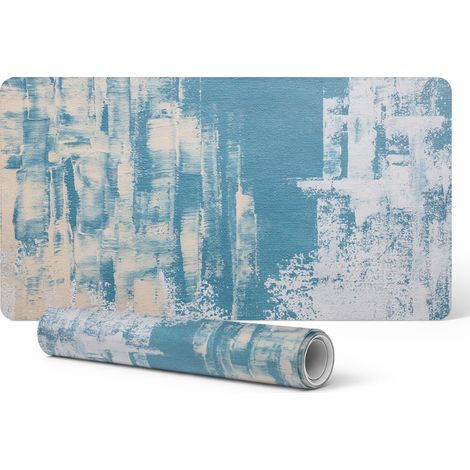 Tapete de juego con estampado de trazos abstractos para mesa, 120x60 cm.