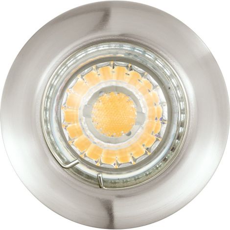 Kit De 3 Spots Fixes Led Eglo - Nickel (1/5)