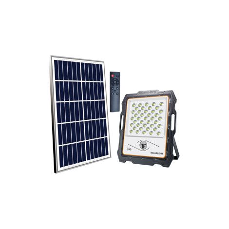OPTEX Projecteur Solaire LED 1000 Lumens avec Panneau Solaire et Télécommande
