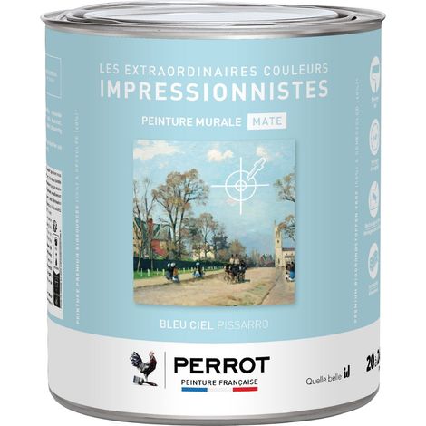 PEINTURE MURALE MATE BLEU CIEL  PISSARRO 2L  - PERROT (1/3)