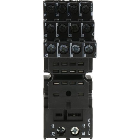 Support relais Finder série 94 14 contacts, Rail DIN, 250V c.a., pour Relais séries 55.34, 85.04 et 55.32 ( Prix pour 1 )