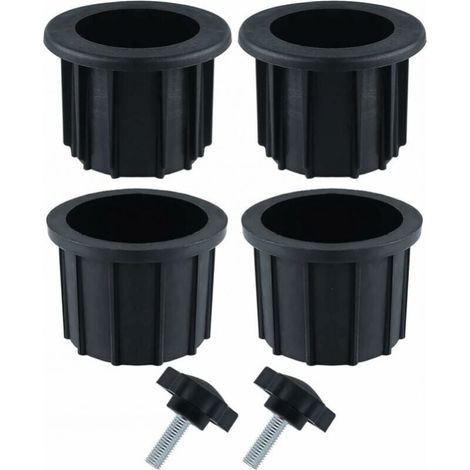 [NEVER USED] Sets (6 pieces) balcony parasol accessories, 4 umbrella hole rings and 2 hand knob screws, umbrella stand accessories for patio table, balcony, terrace (1/4)