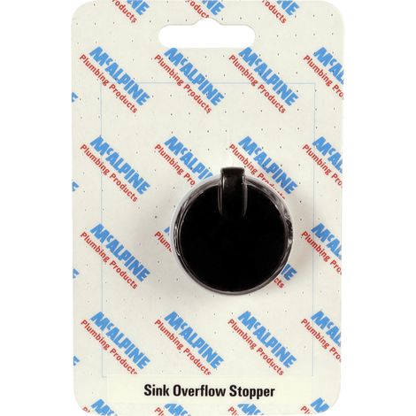 McAlpine CARD-19 Sink Overflow Stopper - O/FSTOP-BL (1/2)