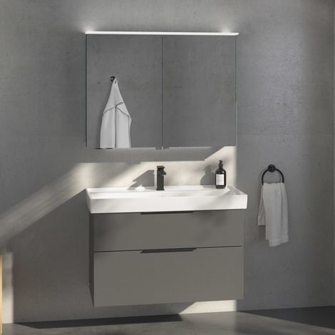 Villeroy & Boch Taro Waschtisch mit Unterschrank und LED-Spiegelschrank 100 cm (1/5)