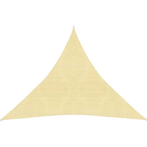 Vela ombreggiante/ombrellone 160 g/m² 4,5 x 4,5 x 4,5 m HDPE marrone 020009162