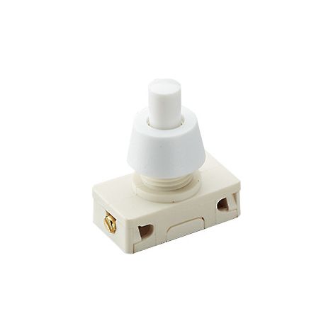 BACHMANN Interruptor de botón Serie 3030, interruptor, 1 polo, blanco, 924.137