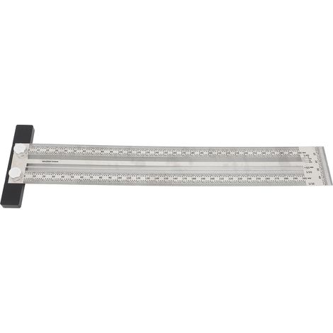 300 mm ultrapräziser T-Winkel aus Edelstahl für Holzbearbeitung und Anriss